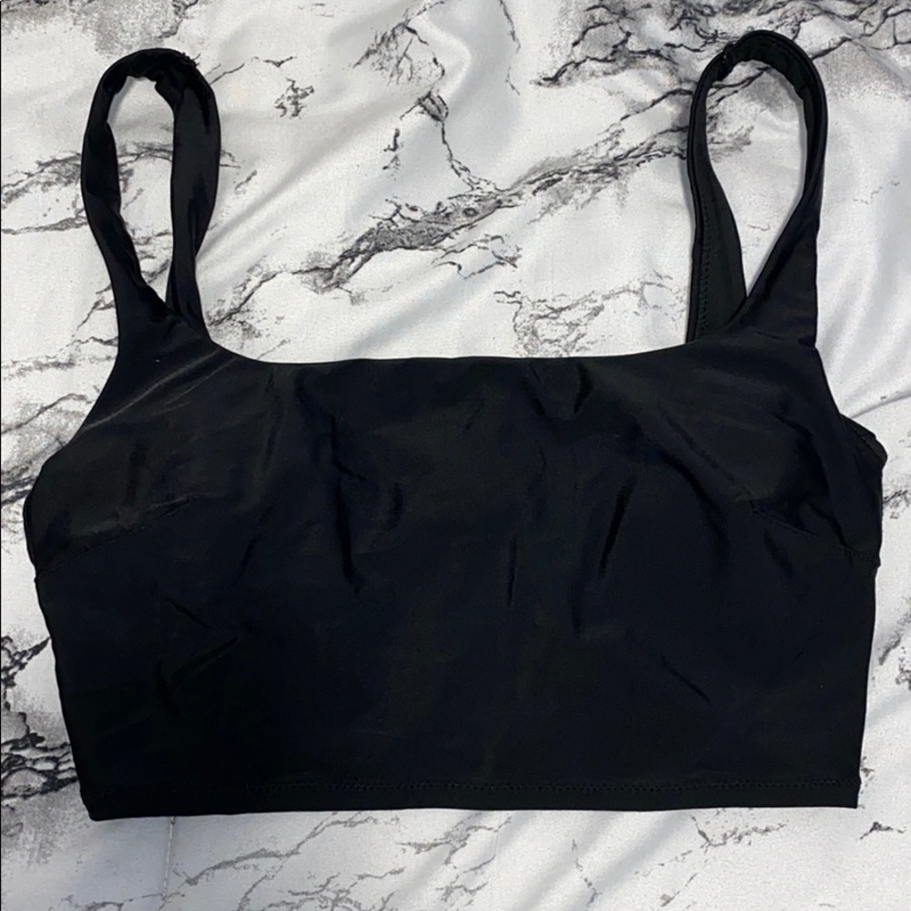 Aerie padded black bikini top
